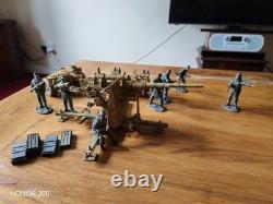 Britains 25059 German 88mm Flak Anti Tank Gun 3 Crew WW2 4 German Grenadiers