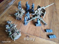 Britains 25059 German 88mm Flak Anti Tank Gun 3 Crew WW2 4 German Grenadiers