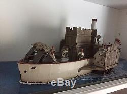 Britains 27043 British Nile River Gun Boat Complete With Crew And Gun. Rare