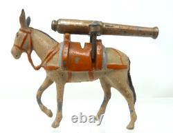 Britains 28 Lead Mountain Artillery With Mule Team & Quick Firing Gun Circa 1895