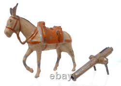 Britains 28 Lead Mountain Artillery With Mule Team & Quick Firing Gun Circa 1895