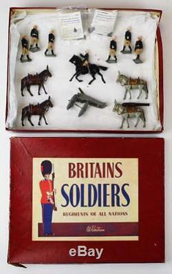 Britains # 28 Royal Artillery Mountain Gun with Box