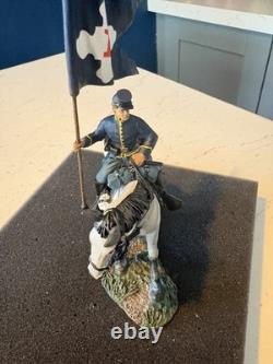 Britains 31073 the chosen ground command set 2 1st corps flagbearer mounted