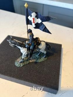 Britains 31073 the chosen ground command set 2 1st corps flagbearer mounted