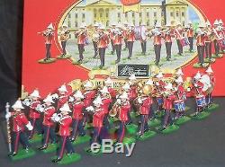Britains 40293 Rare 21 Piece Marching Band of the Royal Marine Light Infantry