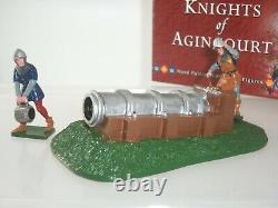 Britains 40396 English Medieval Knights Of Agincourt Cannon + Crew Figure Set