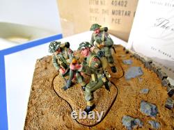 Britains 40402 British Military Mortar Crew D-day Metal Toy Soldier Figure Set