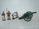 Britains 41029 British Army 6 Howitzer Cannon Gun Officer + Crew Soldier Set