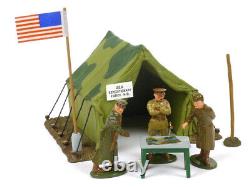 Britains 41106 WW1 US Leaders of AEF Tent Diorama inc Tent, Figures etc in 54mm