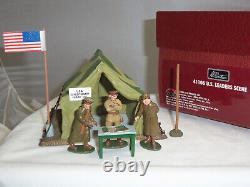 Britains 41106 WW1 US Leaders of AEF Tent Diorama inc Tent, Figures etc in 54mm