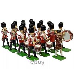 Britains 41175 Grenadier Guards Drum & Fife Band 17pcs 54mm Scale Metal Figures