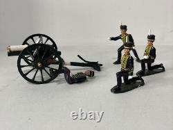 Britains 44053 Redcoats British Royal Horse Artillery Rha 13lb Gun + 4 Man Crew