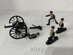Britains 44053 Redcoats British Royal Horse Artillery Rha 13lb Gun + 4 Man Crew