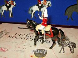 Britains 5195 Set 1, X5 Piece Life Guards Mounted Band inc Director of Music