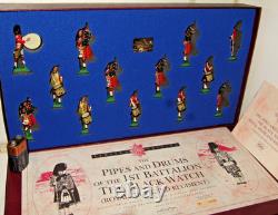 Britains 5196 Pipes & Drums 1st Battalion Black Watch Royal Highland Regt in 54m