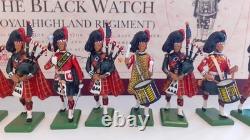 Britains 5196 Pipes & Drums 1st Battalion Black Watch Royal Highland Regt in 54m