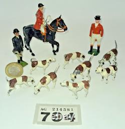 Britains 54mm cast lead hunt figures Set 1446 The Meet