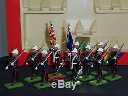 Britains 7202 Royal Marines Colour Party + Escort Metal Toy Soldier Figure Set