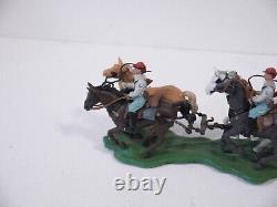 Britains 7434 Swoppet Confederate Acw Gun Team And Horse Drawn Limber N/mint