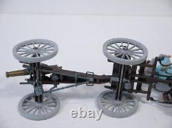 Britains 7434 Swoppet Confederate Acw Gun Team And Horse Drawn Limber N/mint