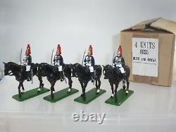 Britains 8035 Blues + Royals Ceremonial Mounted Guards Troopers X 4 + Trade Box