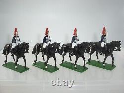 Britains 8035 Blues + Royals Ceremonial Mounted Guards Troopers X 4 + Trade Box