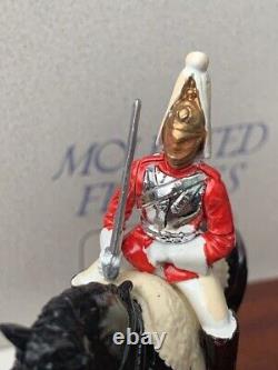 Britains 8152 Hm Queen Horseguard Lifeguard Mounted Toy Soldier Figures On Wood