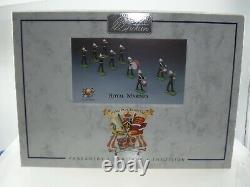 Britains 8404 Royal Marines Drum + Bugle 10 Piece Band Metal Toy Soldier Set