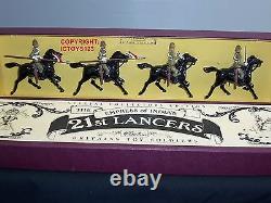 Britains 8807 Empress Of India 21st Lancers Mounted Metal Toy Soldier Figure Set