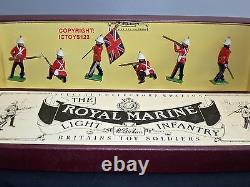 Britains 8808 British Royal Marine Light Infantry Metal Toy Soldier Figure Set