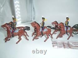 Britains 8825 Kings Troop Royal Horse Artillery Gun Team Metal Toy Soldier Set