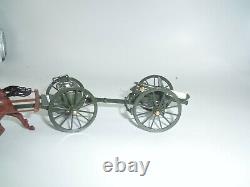 Britains 8825 Kings Troop Royal Horse Artillery Gun Team Metal Toy Soldier Set