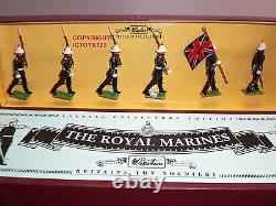 Britains 8855 Royal Marines British Army Metal Toy Soldier Figure Set