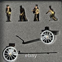 Britains 8912 WW1 Premier 4.5 Inch Howitzer Limber 4 Man Khaki Detachment 54mm
