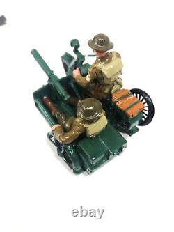 Britains 8922 Vickers Machine Gun Service Motorcycle + Sidecar Toy Soldier Set