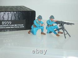 Britains 8939 French Hotchkiss 8mm Machine Gun + Crew Metal Toy Soldier Set