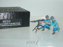 Britains 8939 French Hotchkiss 8mm Machine Gun + Crew Metal Toy Soldier Set