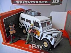 Britains 9377 Safari LWB Land Rover Rare Boxed Vintage Diecast With Figures