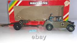 Britains 9788 1980 Deetail German Ww2 Kubelwagen And Gun 132 boxed S550