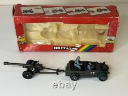 Britains 9788 Army Group Kubelwagen & German Field Gun 132 Boxed New Unused