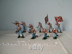 Britains ACW Swoppits Union Gun Crew Limber & 3 Mounted & 17 Infantry Job Lot