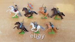 Britains ACW deetail Confederate cavalry x 7 (lot 3488)