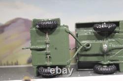 Britains Beetle lorry with trailor+firing Cannon+ammo boxes+9 Metal soldiers
