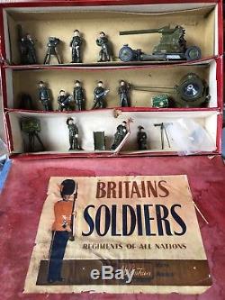 Britains Boxed Set 2052 Anti Aircraft Display. Post War & Uncommon