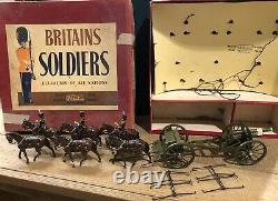 Britains Boxed Set 2077 RHA At The Walk. Riders Repainted. Post War c1950s