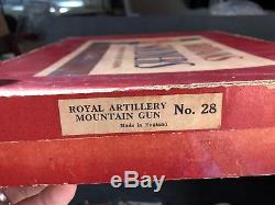 Britains Boxed Set 28 Royal Artillery Mountain Gun. Post War