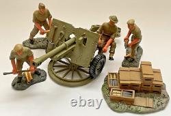Britains British 25 Pound Field Piece With Crew WW2, 6 Piece Set #17587