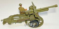 Britains British 25 Pound Field Piece With Crew WW2, 6 Piece Set #17587