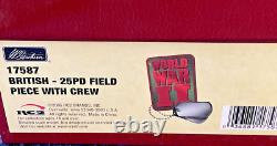 Britains British 25 Pound Field Piece With Crew WW2, 6 Piece Set #17587