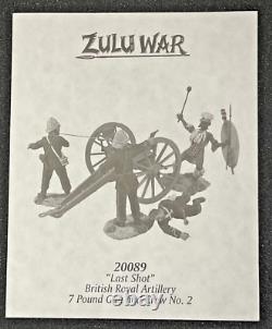 Britains British Royal Artillery 7 Pound Gun & Crew Last Shot Zulu Wars #20089